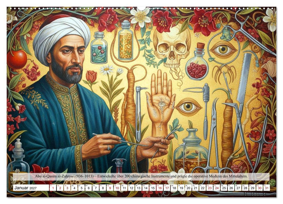 Gesichter der Medizingeschichte (CALVENDO Wandkalender 2027)