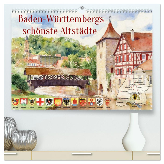Baden-Württembergs schönste Altstädte (CALVENDO Premium Wandkalender 2027)