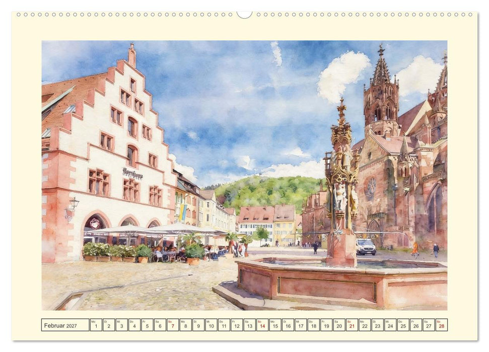 Baden-Württembergs schönste Altstädte (CALVENDO Premium Wandkalender 2027)