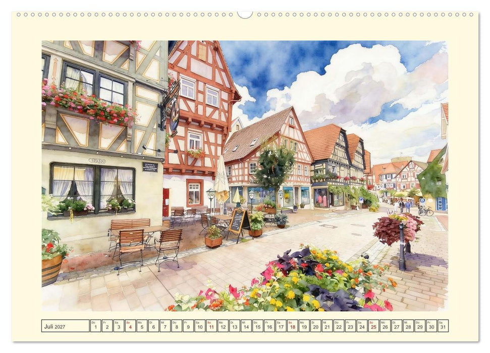 Baden-Württembergs schönste Altstädte (CALVENDO Premium Wandkalender 2027)