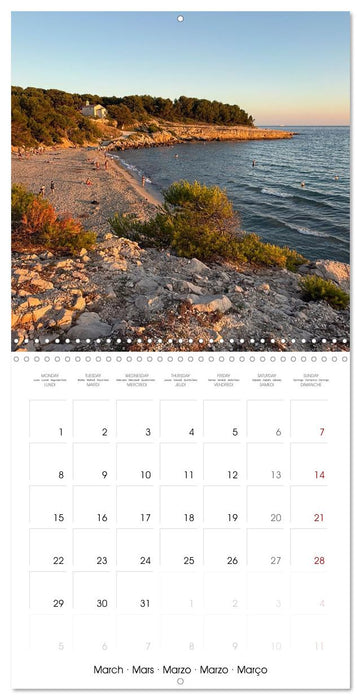 Côte Bleue - Un paradis secret baigné de lumière (CALVENDO Calendrier mensuel 2027)