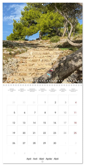 Côte Bleue - Un paradis secret baigné de lumière (CALVENDO Calendrier mensuel 2027)