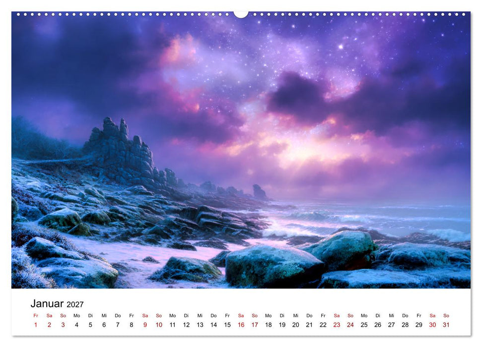 Im Reich der Legenden - Poetische Landschaften der Bretagne (CALVENDO Wandkalender 2027)