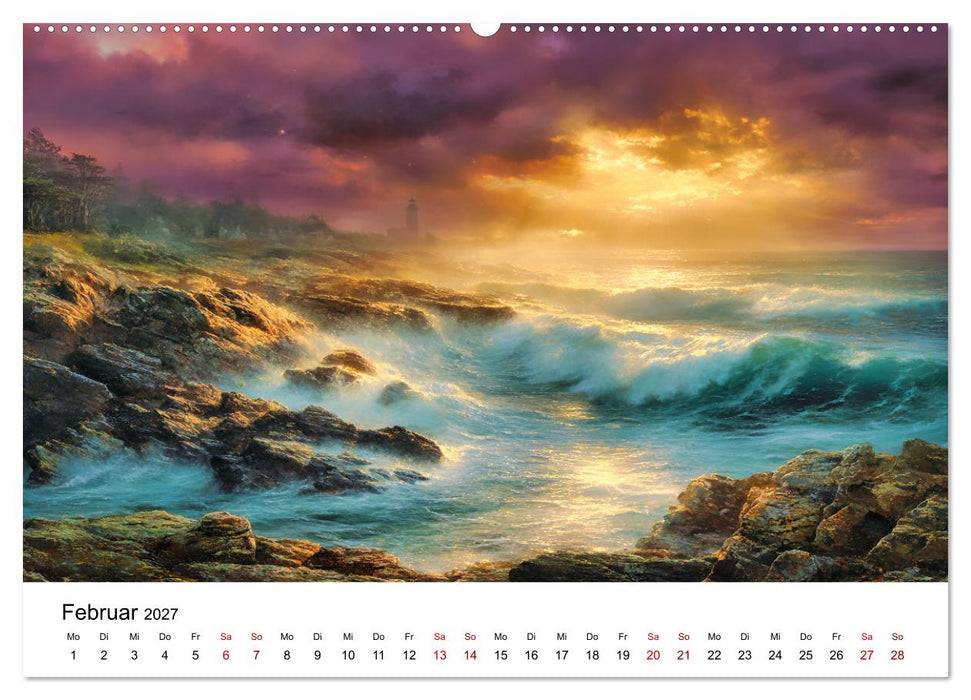 Im Reich der Legenden - Poetische Landschaften der Bretagne (CALVENDO Wandkalender 2027)