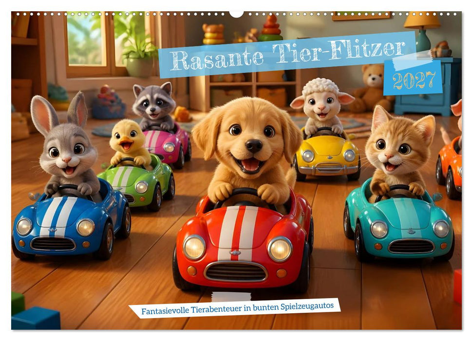 Rasante Tier-Flitzer (CALVENDO Wandkalender 2027)