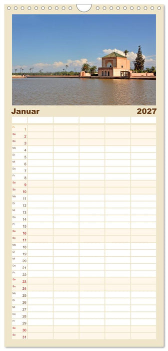 Marrakesch die rote Stadt (CALVENDO Familienplaner 2027)
