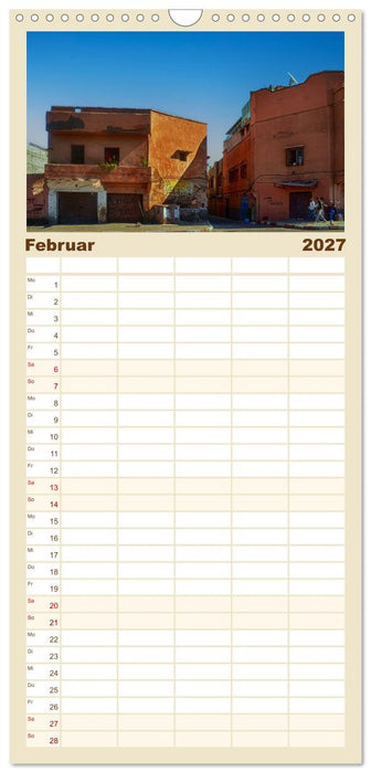 Marrakesch die rote Stadt (CALVENDO Familienplaner 2027)