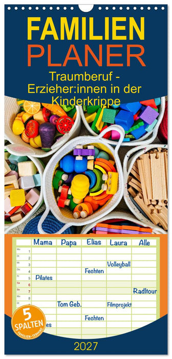 Traumberuf - Erzieher:innen in der Kinderkrippe (CALVENDO Familienplaner 2027)