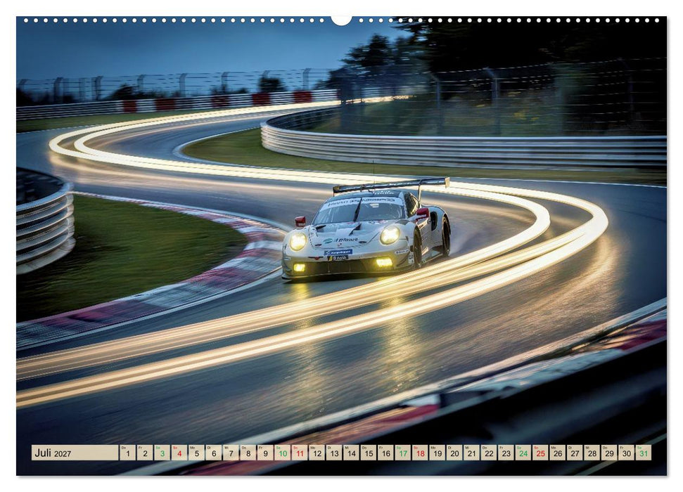 Langzeitbelichtung am Nürburgring (CALVENDO Premium Wandkalender 2027)