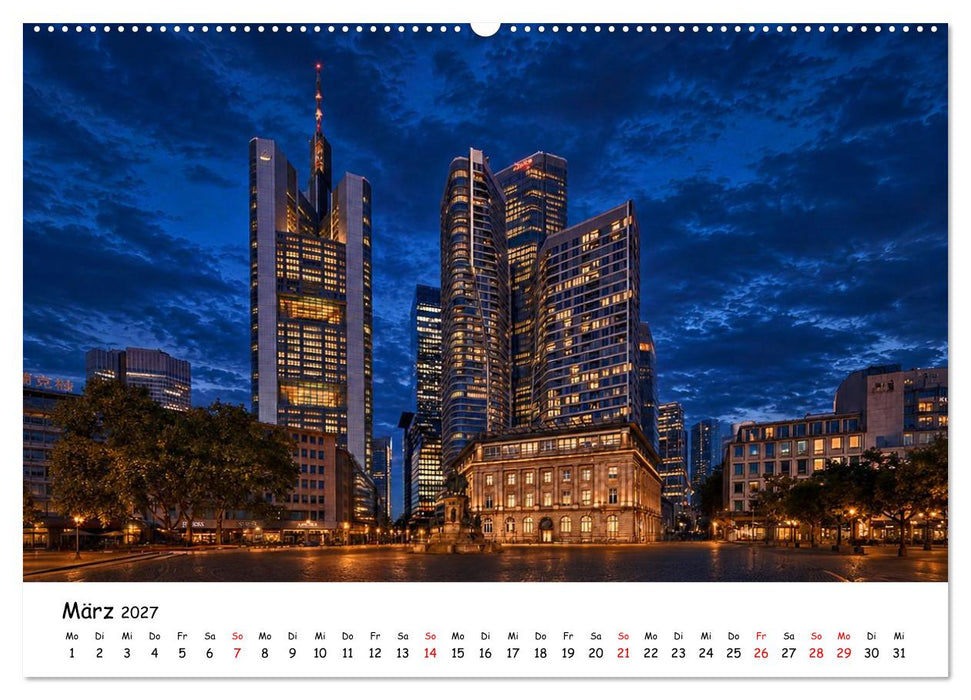 Frankfurts Hochhaus Szenario (CALVENDO Wandkalender 2027)