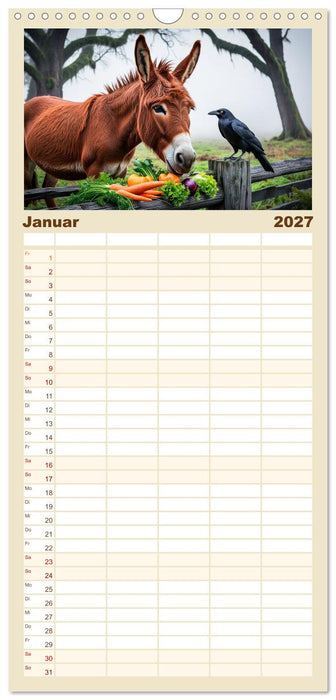 Mahlzeit... Wie wir Sie selten sehen! (CALVENDO Familienplaner 2027)