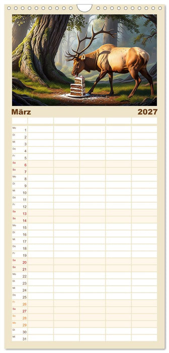 Mahlzeit... Wie wir Sie selten sehen! (CALVENDO Familienplaner 2027)