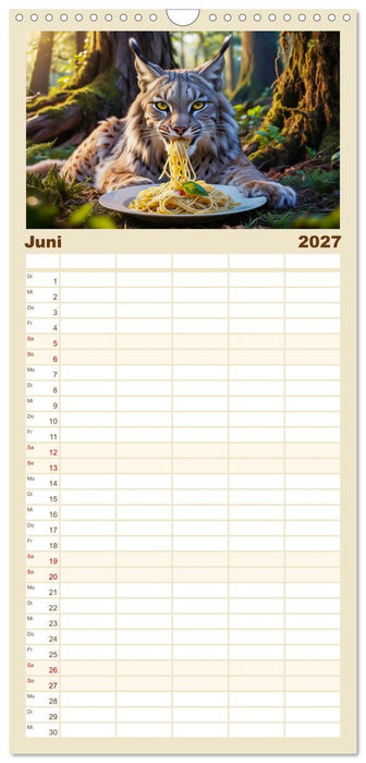 Mahlzeit... Wie wir Sie selten sehen! (CALVENDO Familienplaner 2027)