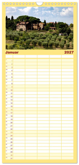 Italien, eine einzigartige Fotoreise (CALVENDO Familienplaner 2027)