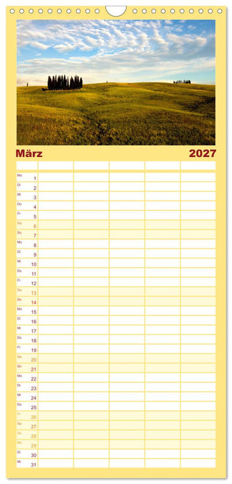 Italien, eine einzigartige Fotoreise (CALVENDO Familienplaner 2027)