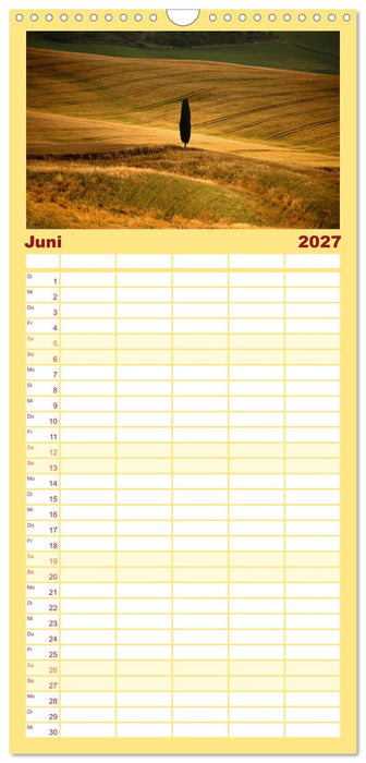 Italien, eine einzigartige Fotoreise (CALVENDO Familienplaner 2027)