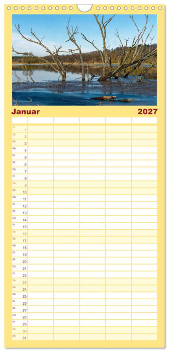 Flusslandschaft Elbe (CALVENDO Familienplaner 2027)