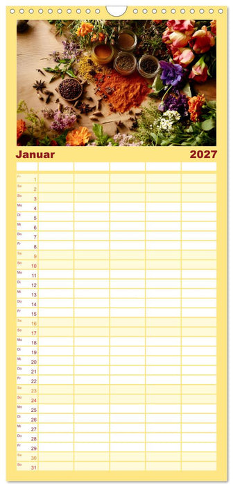 Küchenkalender Gewürzwelt (CALVENDO Familienplaner 2027)
