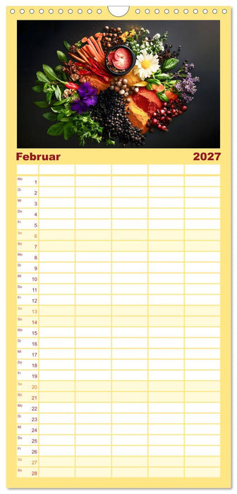 Küchenkalender Gewürzwelt (CALVENDO Familienplaner 2027)
