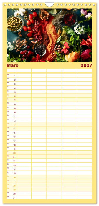 Küchenkalender Gewürzwelt (CALVENDO Familienplaner 2027)