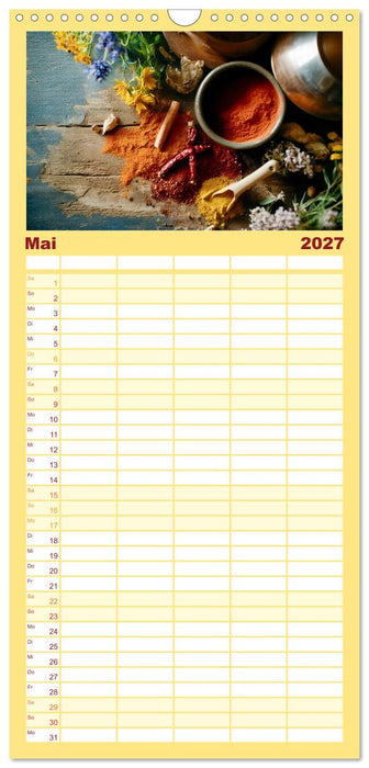 Küchenkalender Gewürzwelt (CALVENDO Familienplaner 2027)