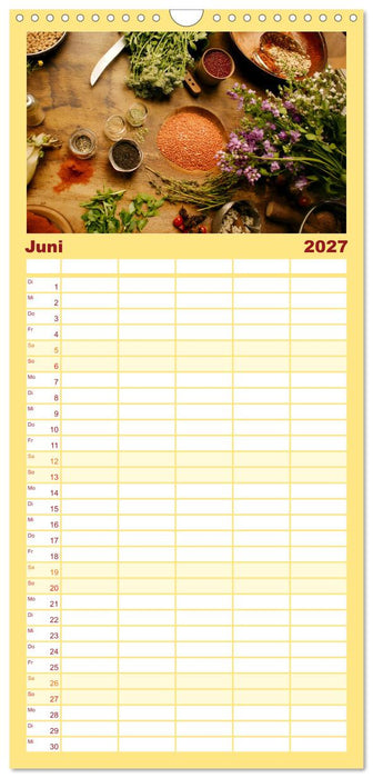 Küchenkalender Gewürzwelt (CALVENDO Familienplaner 2027)