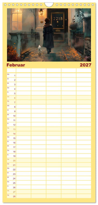 Bücher, Liebe und ein kleiner Hund (CALVENDO Familienplaner 2027)
