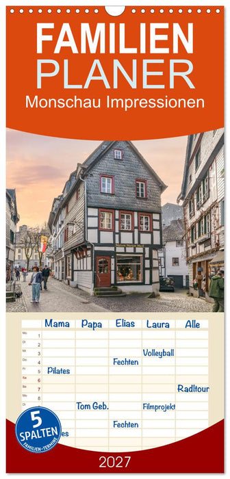 Monschau Impressionen (CALVENDO Familienplaner 2027)