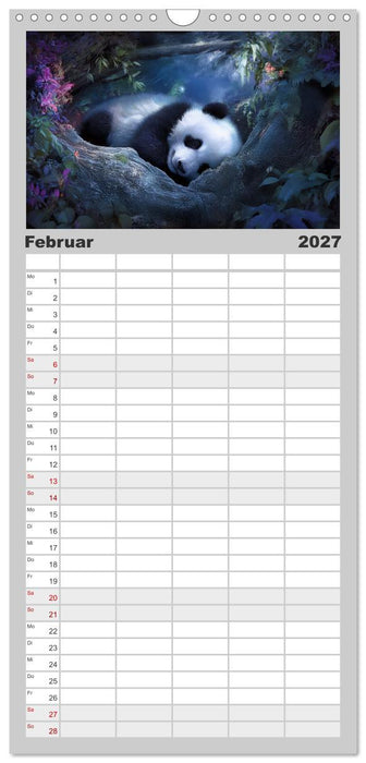 Schwarz auf Weiß - Der Panda-Kalender (CALVENDO Familienplaner 2027)