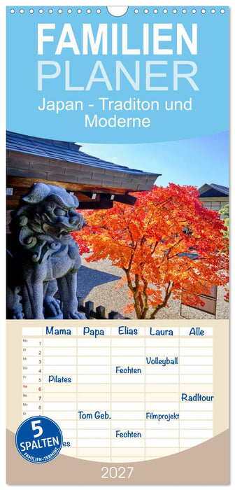 Japan - Traditon und Moderne (CALVENDO Familienplaner 2027)