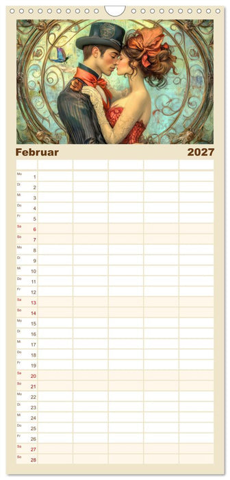 Die Epoche Art Nouveau - Mit eleganter Mode (CALVENDO Familienplaner 2027)