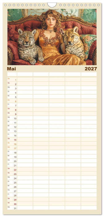 Die Epoche Art Nouveau - Mit eleganter Mode (CALVENDO Familienplaner 2027)