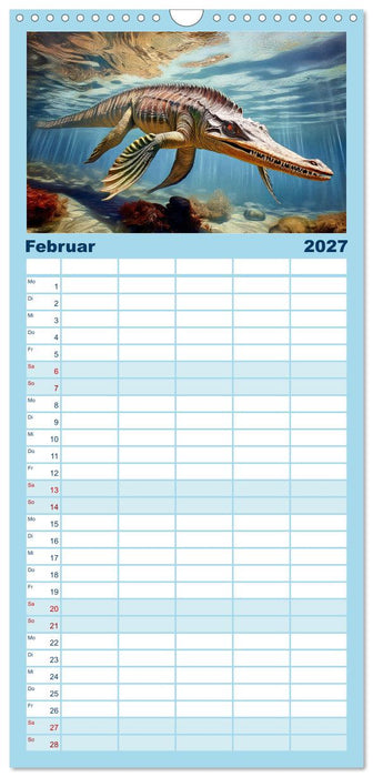 Riesenechsen der Urzeit (CALVENDO Familienplaner 2027)