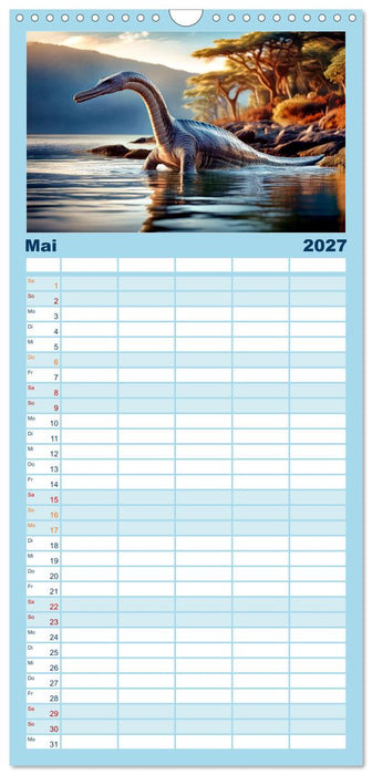 Riesenechsen der Urzeit (CALVENDO Familienplaner 2027)