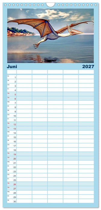 Riesenechsen der Urzeit (CALVENDO Familienplaner 2027)