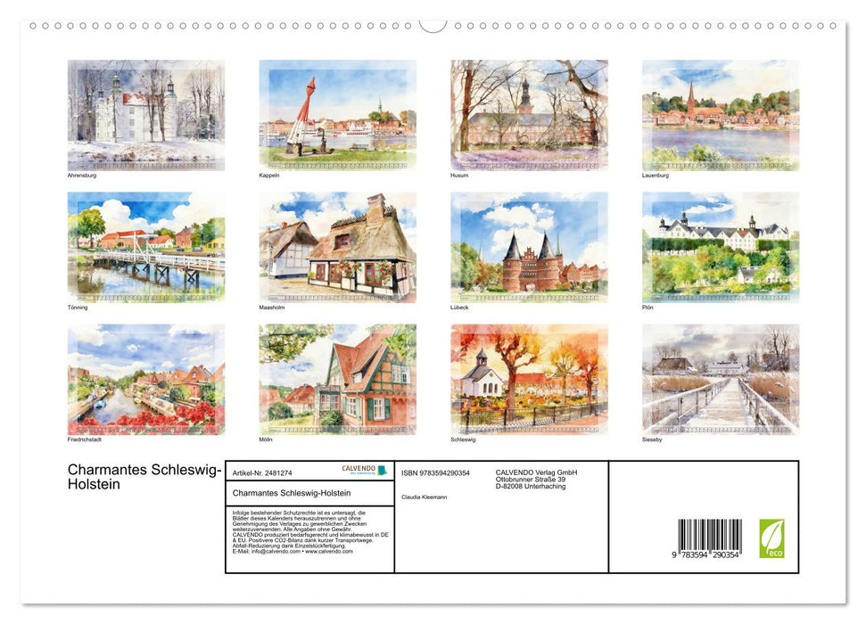 Charmantes Schleswig-Holstein (CALVENDO Premium Wandkalender 2027)