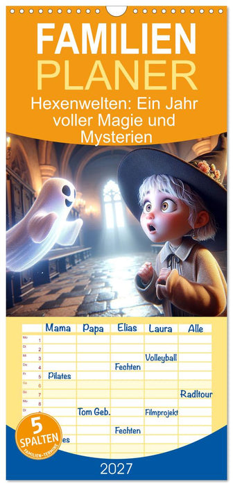 Hexenwelten: Ein Jahr voller Magie und Mysterien (CALVENDO Familienplaner 2027)