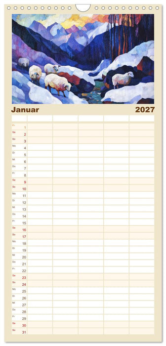 Expressionistisch durchs Jahr (CALVENDO Familienplaner 2027)