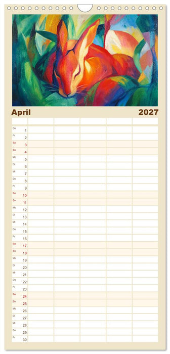 Expressionistisch durchs Jahr (CALVENDO Familienplaner 2027)