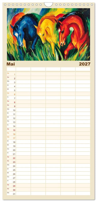 Expressionistisch durchs Jahr (CALVENDO Familienplaner 2027)