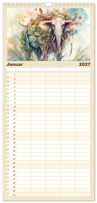 Liebenswerte Kreaturen (CALVENDO Familienplaner 2027)