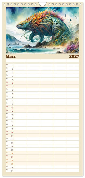 Liebenswerte Kreaturen (CALVENDO Familienplaner 2027)
