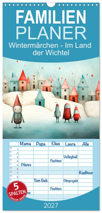 Wintermärchen - Im Land der Wichtel (CALVENDO Familienplaner 2027)