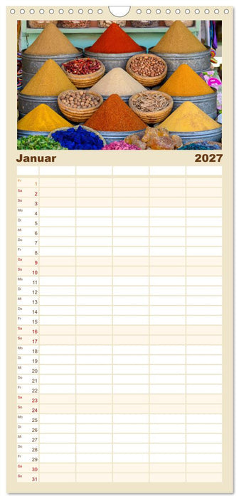 Märchenhaftes Marokko (CALVENDO Familienplaner 2027)