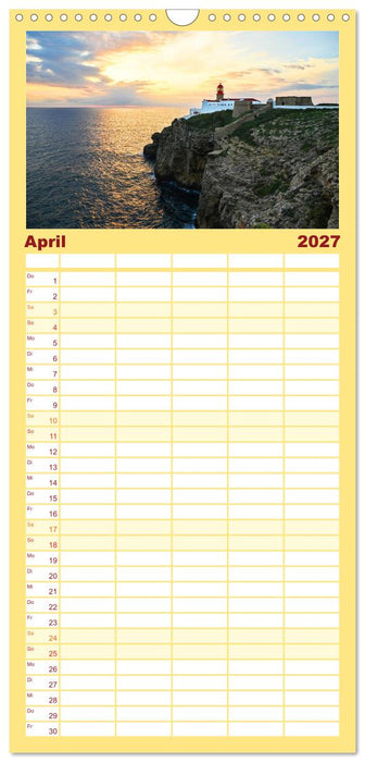 Wundervolle Algarve (CALVENDO Familienplaner 2027)