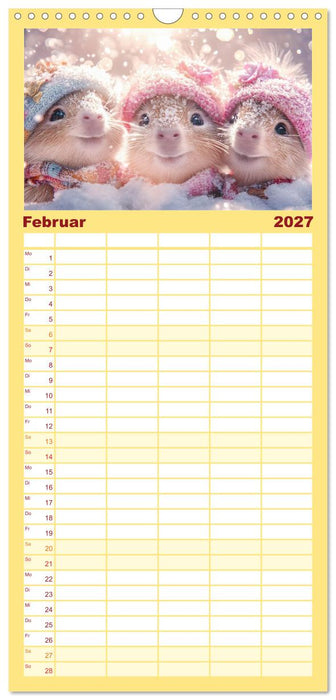 Capybara Zeit (CALVENDO Familienplaner 2027)