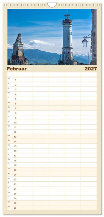 Insel Lindau - Bayerische Perle im Bodensee (CALVENDO Familienplaner 2027)