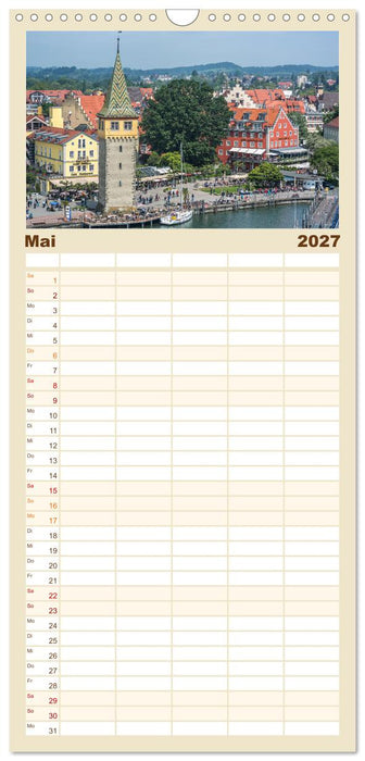 Insel Lindau - Bayerische Perle im Bodensee (CALVENDO Familienplaner 2027)
