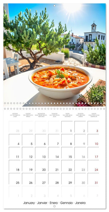 Flavours of the Aegean - Greek specialities throughout the year (CALVENDO Monthly Calendar 2027)
