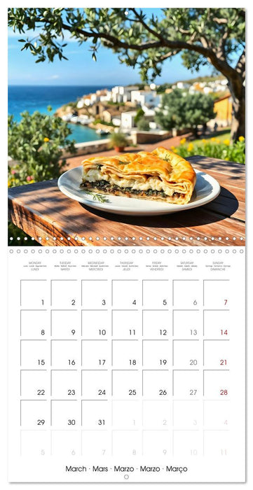 Flavours of the Aegean - Greek specialities throughout the year (CALVENDO Monthly Calendar 2027)